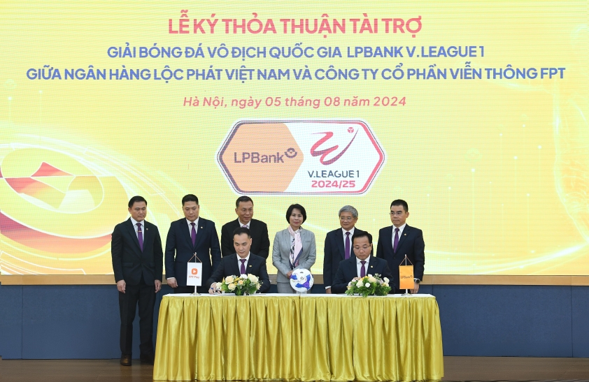 Ngân hàng Lộc Phát Việt Nam tài trợ giải bóng đá Vô địch Quốc gia LPBank V.League 1 – 2024/25