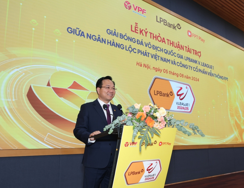 Ngân hàng Lộc Phát Việt Nam tài trợ giải bóng đá Vô địch Quốc gia LPBank V.League 1 – 2024/25