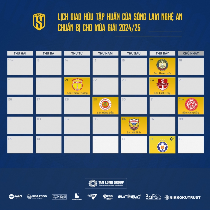 CLB Sông Lam Nghệ An tích cực chuẩn bị cho V-League 2024/25