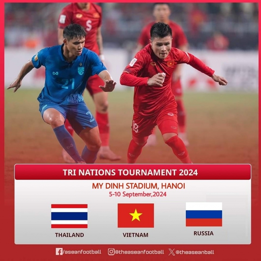 ĐT Việt Nam chuẩn bị đối đầu với ĐT Thái Lan và ĐT Nga trong FIFA Days tháng 9/2024, truyền thông Indonesia quan tâm đặc biệt