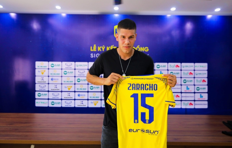 SLNA đón tân binh Sebastian Zaracho từ lò đào tạo Boca Juniors
