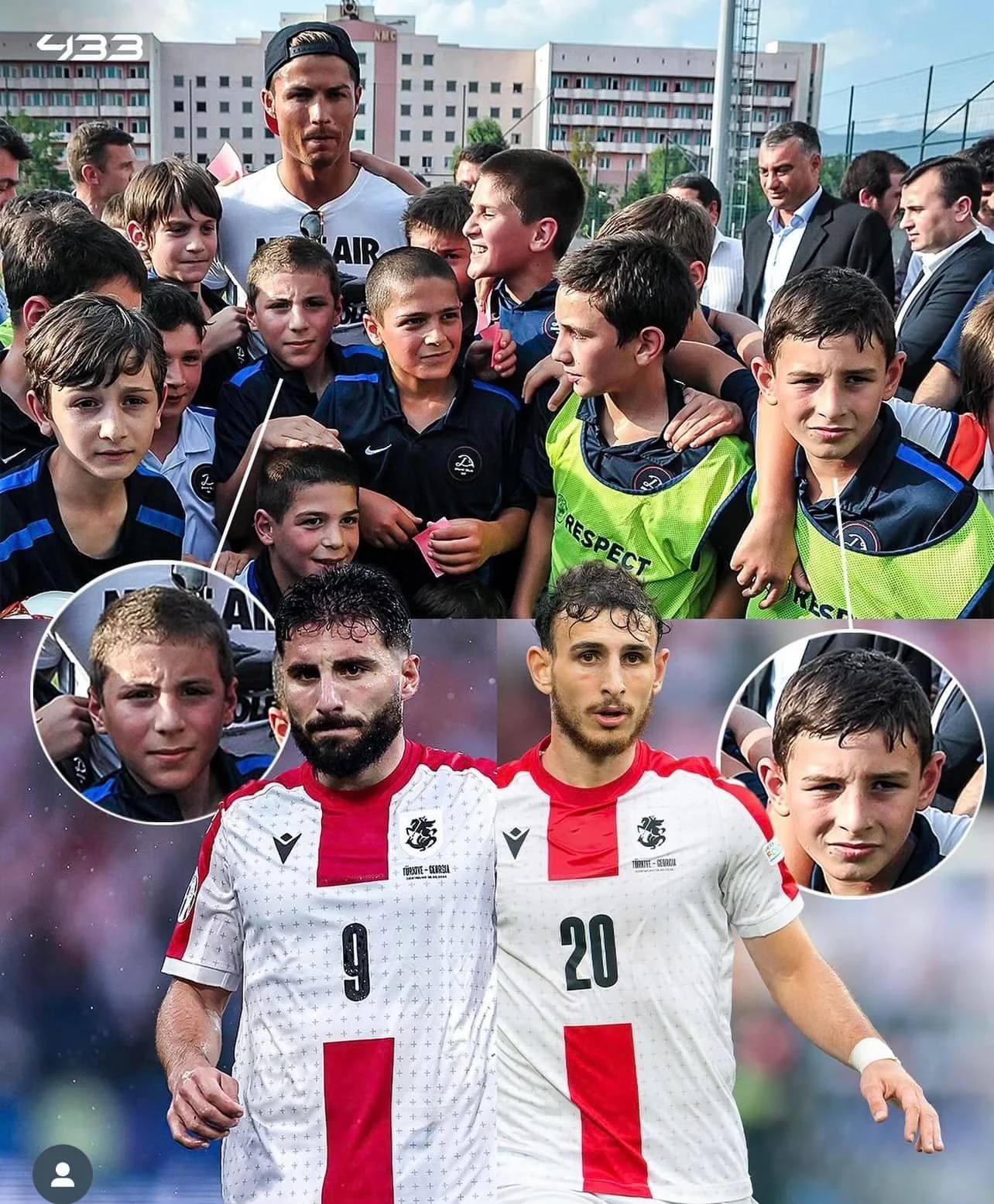 Cầu thủ từng chụp hình cùng Ronaldo gây sốc khi giúp Georgia đánh bại Bồ Đào Nha