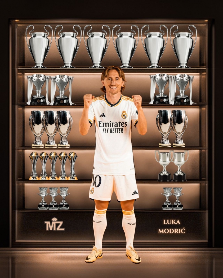 Luka Modric lập kỷ lục: Cầu thủ đoạt nhiều danh hiệu nhất với Real Madrid