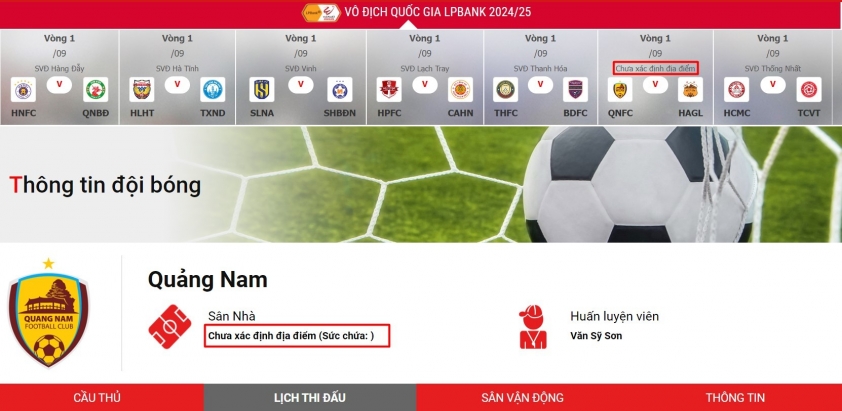 SVĐ Hòa Xuân: Sân nhà mới của hai đội bóng V-League 2024/2025