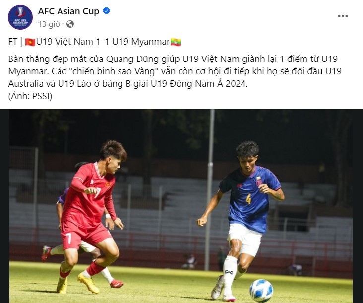 U19 Việt Nam vẫn lạc quan về cơ hội đi tiếp sau trận hòa Myanmar