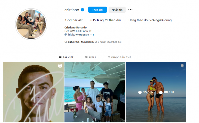Cristiano Ronaldo Jr chinh phục cột mốc 1 triệu người theo dõi trên Instagram