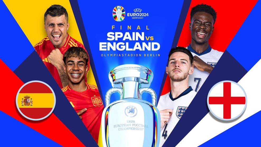 Anh đối đầu Tây Ban Nha trong trận chung kết EURO 2024 tại Olympiastadion Berlin