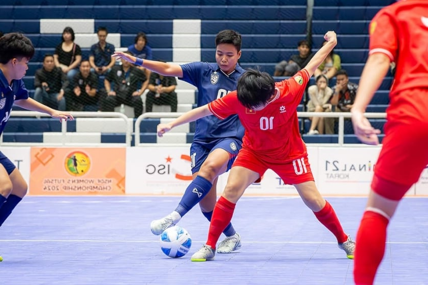 Chiến công vang dội tại giải giao hữu Đội tuyển futsal nữ Việt Nam đăng quang tại Thái Lan