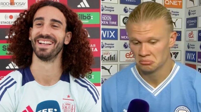 Cucurella Kiên Định Hát Nhạc Chế Về Haaland Bất Chấp Tranh Cãi