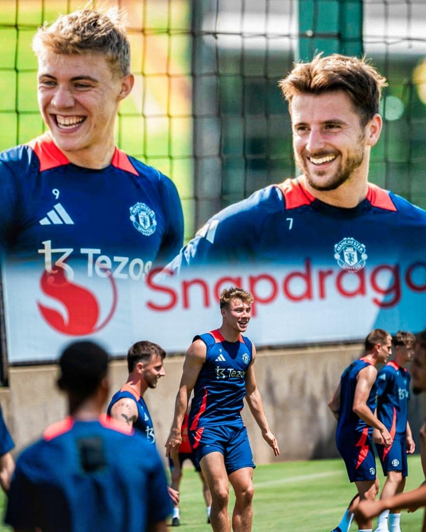 Hojlund và Mount Trở Lại Sân Tập của Man United Sau Chấn Thương