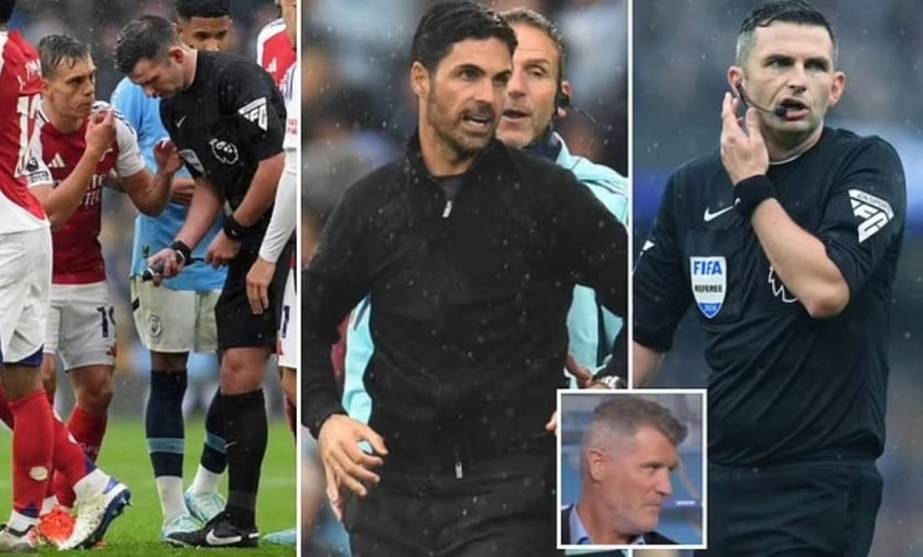 Roy Keane chỉ trích gay gắt HLV Arsenal Mikel Arteta vì đổ lỗi cho trọng tài