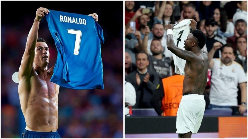 Vinicius tri ân Ronaldo bằng màn ăn mừng huyền thoại, đưa Real Madrid ngược dòng tại Champions League