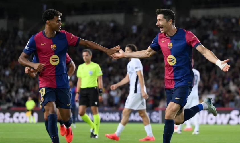 Barcelona Thắng Lớn 5-0 Trước Young Boys, Lewandowski Tỏa Sáng