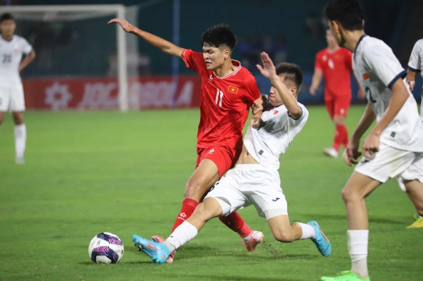 U17 Việt Nam gây ấn tượng với U17 Kyrgyzstan