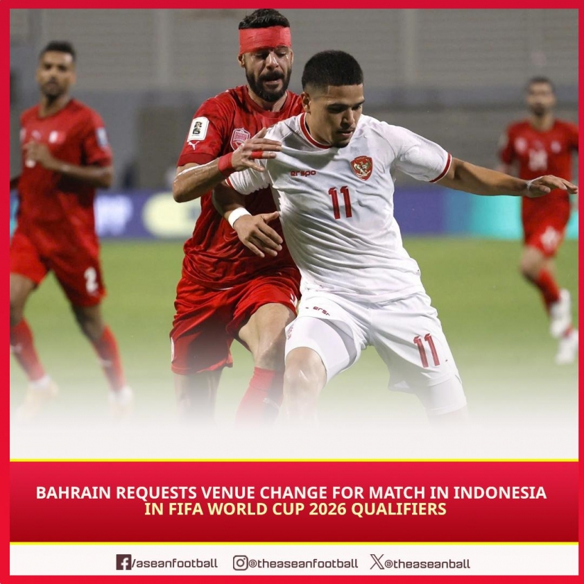 Indonesia phản đối đề nghị đá trên sân trung lập của Bahrain tại lượt về Vòng loại World Cup 2026