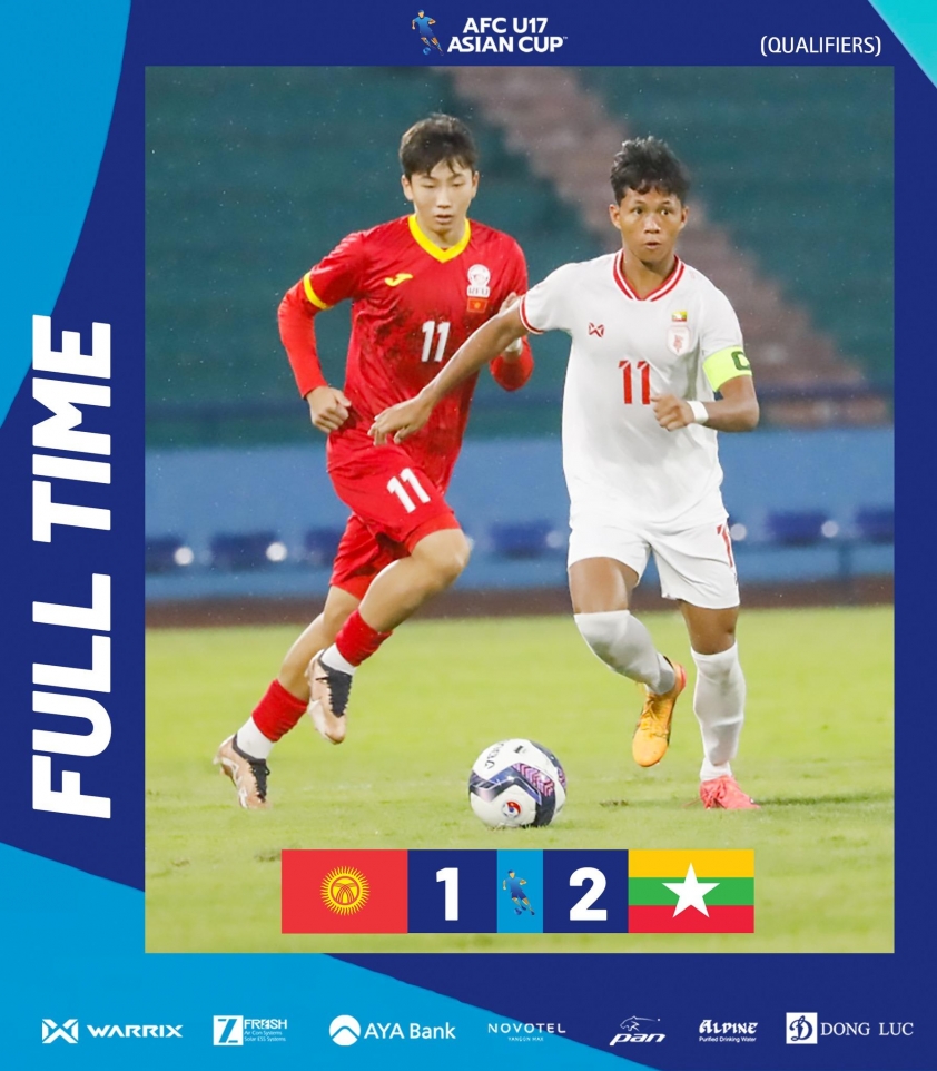 Chiến thắng bất ngờ của Myanmar giúp U17 Việt Nam rộng cửa vào VCK U17 châu Á
