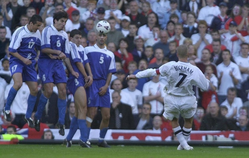 Đội tuyển Anh tôn vinh David Beckham với bộ trang phục trắng toàn diện
