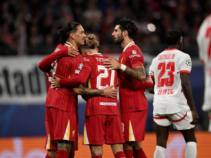 Liverpool thiết lập hai kỷ lục mới sau chiến thắng trước RB Leipzig