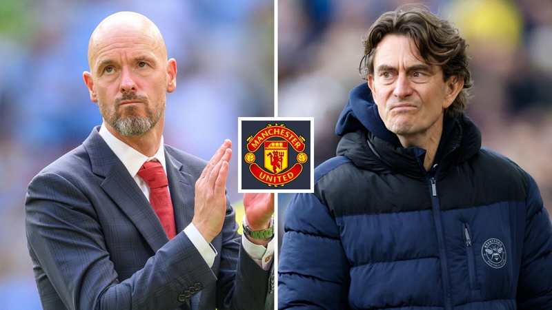 Cuộc đối đầu định mệnh Ten Hag đấu Thomas Frank - tương lai Man United trong thế ngàn cân treo sợi tóc