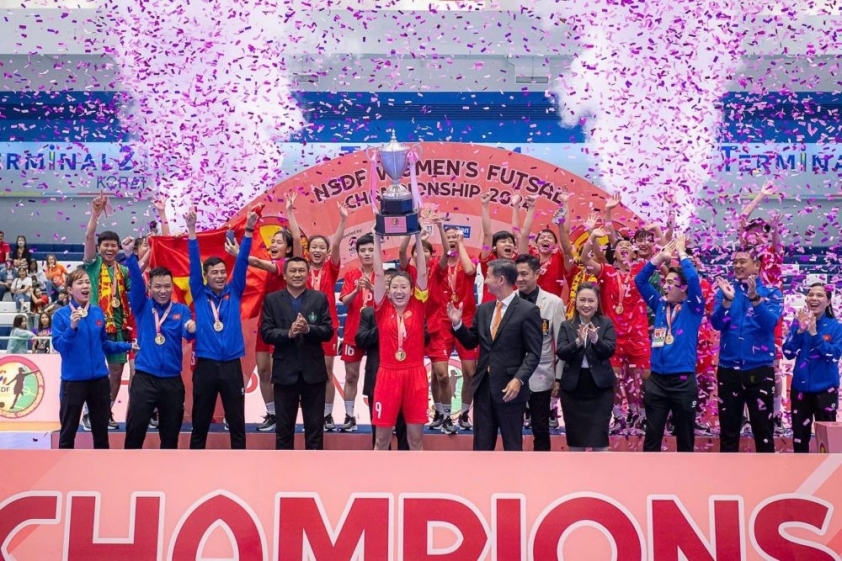 Đội tuyển futsal nữ Việt Nam trở thành hạt giống ở vòng loại futsal nữ châu Á 2025