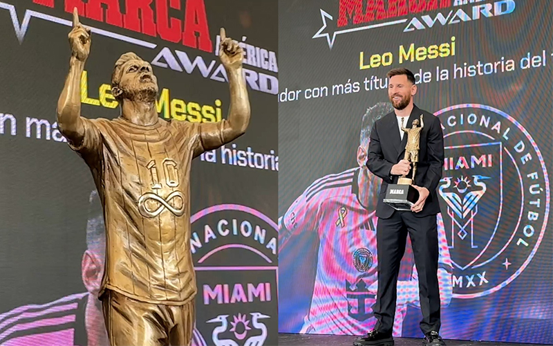 Lionel Messi được vinh danh giải thưởng ‘GOAT’ huyền thoại