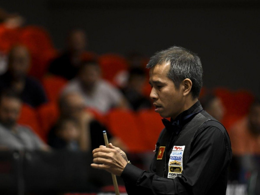 Trần Quyết Chiến gần kề vòng 1/8 tại World Cup Carom 3 băng 2024