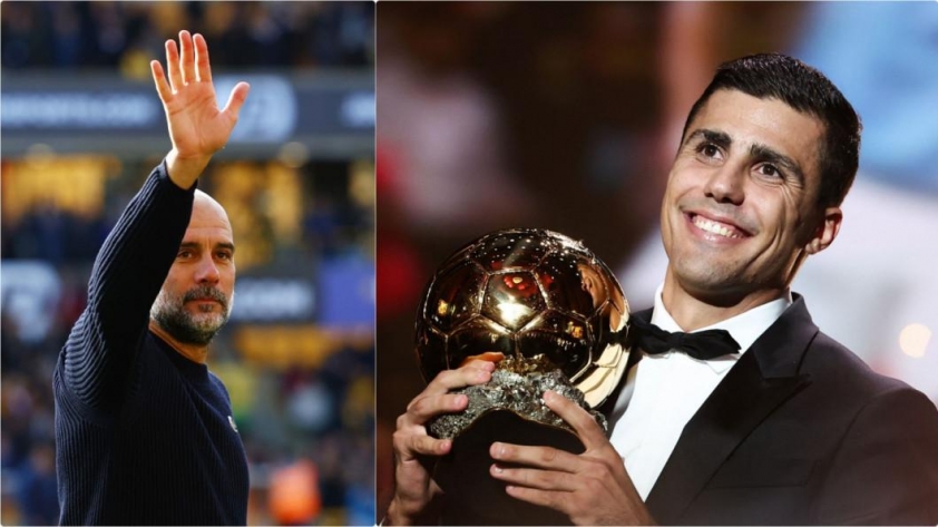 Pep Guardiola tuyên bố Rodri sẽ không giành được Quả bóng Vàng nếu không có ông