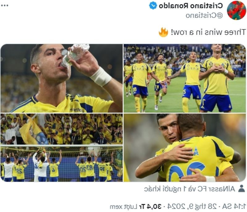 Cristiano Ronaldo chạm mốc huyền thoại 903 bàn thắng trong sự nghiệp