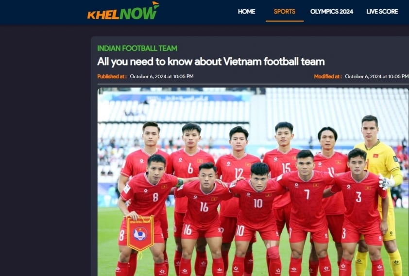 ĐT Việt Nam trong mắt truyền thông Ấn Độ Đối thủ đáng gờm nhưng cũng đang gặp khó khăn
