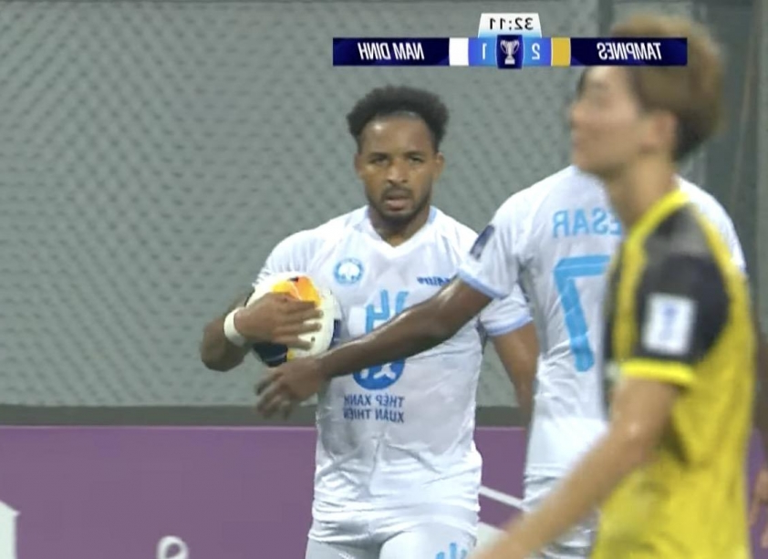 Nam Định chia điểm kịch tính trên sân Tampines Rovers tại AFC Champions League Two