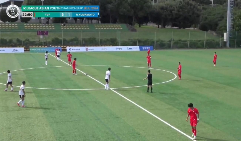 U17 PVF ngậm ngùi thất bại trước Roasso Kumamoto tại bán kết giải giao hữu quốc tế Hàn Quốc