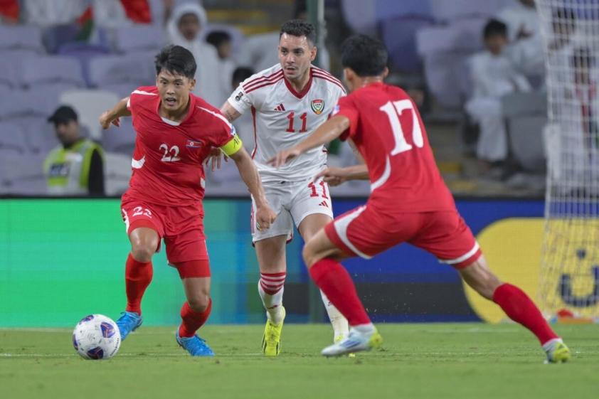 Trận hòa đầy kịch tính Triều Tiên và UAE chia điểm ở vòng loại World Cup 2026