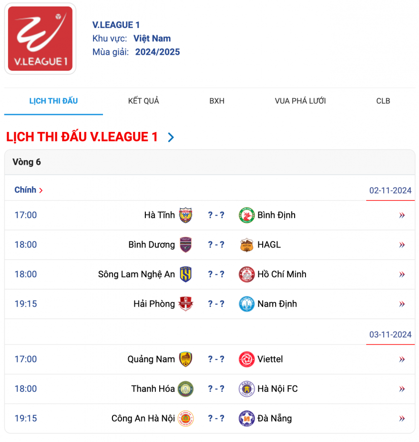 Vòng 6 V-League 2024/25 chứng kiến hàng loạt cầu thủ bị treo giò