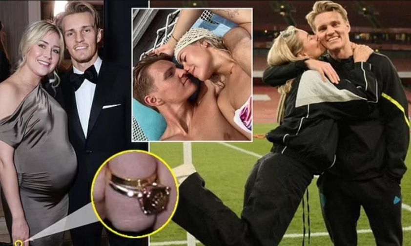 Đội trưởng Arsenal Martin Odegaard kết hôn với nhà vô địch khiêu vũ Helene Spilling