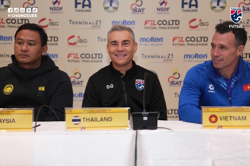 Đội tuyển futsal Thái Lan đặt mục tiêu vô địch tại Giải vô địch futsal Đông Nam Á 2024