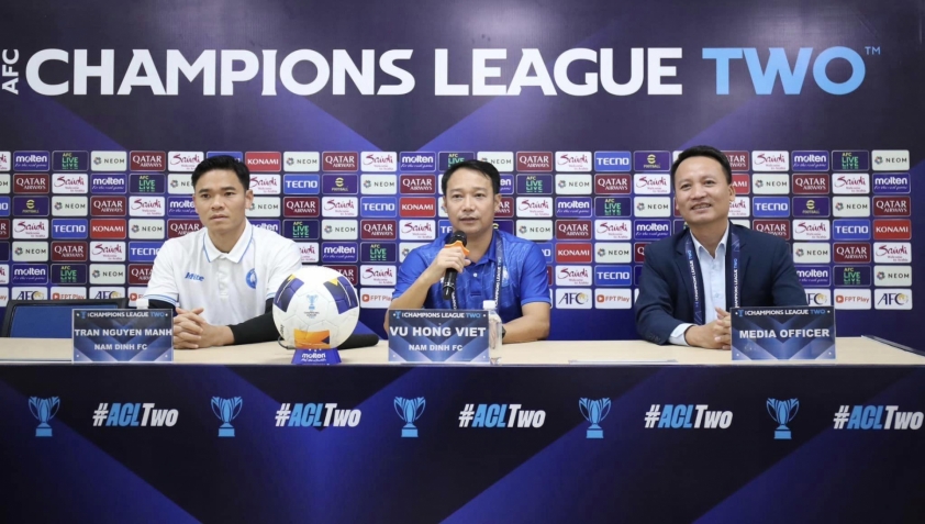 CLB Nam Định quyết tâm đánh bại Tampines Rovers trong trận tái đấu AFC Champions League