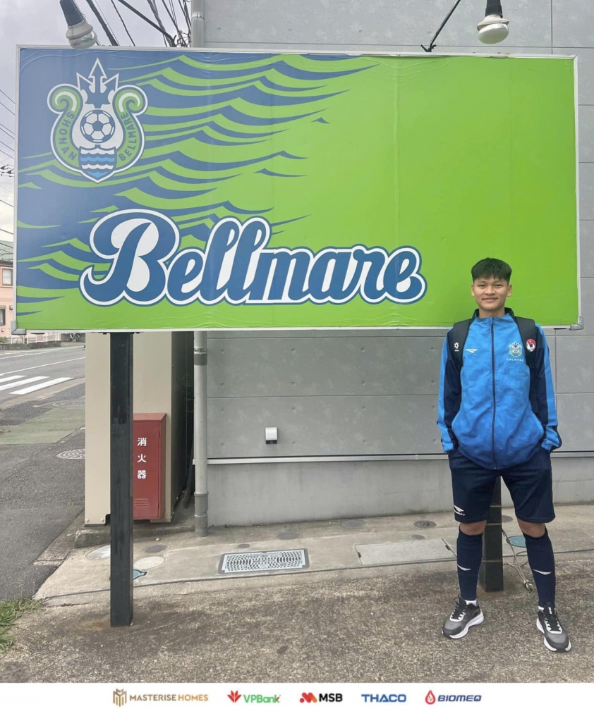 Tiền đạo triển vọng Nguyễn Văn Bách gia nhập CLB danh tiếng Shonan Bellmare của Nhật Bản