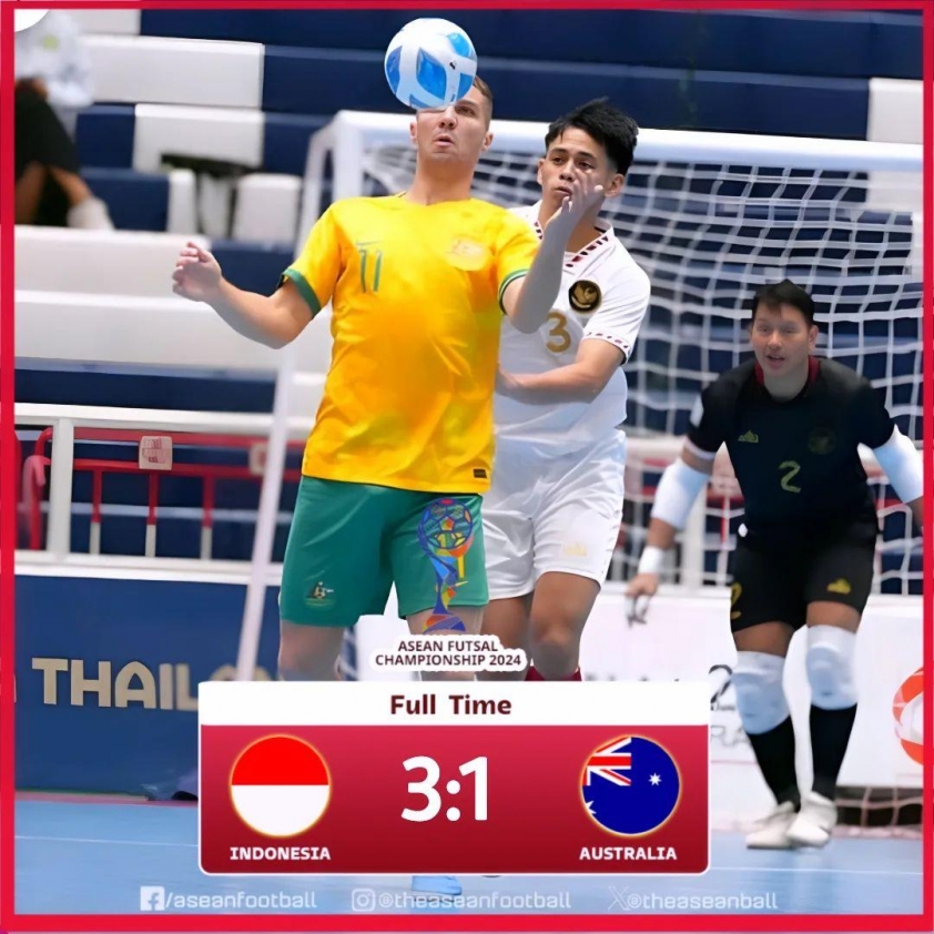 Đội tuyển Futsal Indonesia tiến vào bán kết Giải vô địch Futsal Đông Nam Á 2024