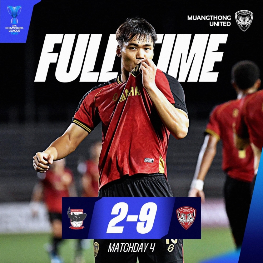 Muangthong United Thiết Lập Kỷ Lục Thắng Hủy Diệt Tại AFC Champions League 2