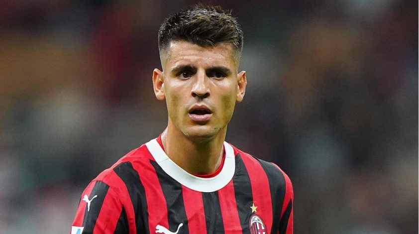 Tiền đạo AC Milan Alvaro Morata入院 Sau Vụ Va Chạm Đầu Nghiêm Trọng