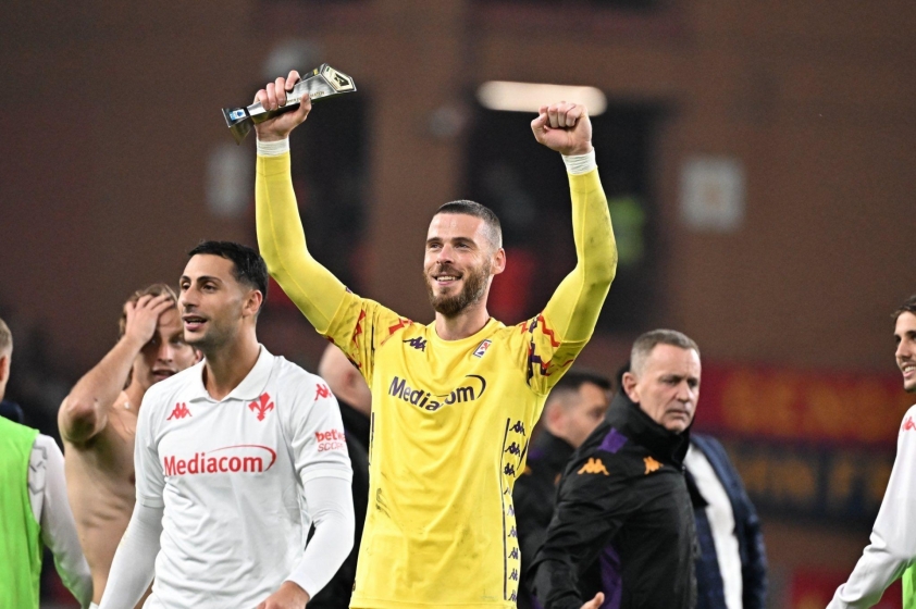Thủ môn xuất sắc De Gea tỏa sáng, Fiorentina vững chắc trong top 4 Serie A