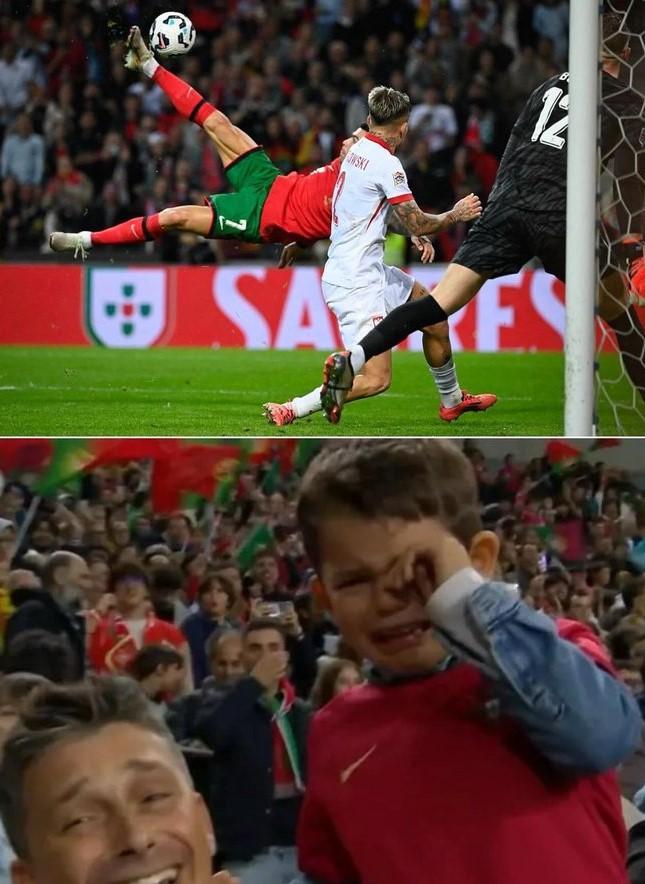 CĐV nhí bật khóc sau siêu phẩm đỉnh cao của Cristiano Ronaldo