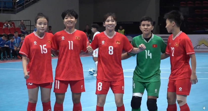 ĐT Futsal Nữ Việt Nam Vượt Qua Myanmar Với Tỷ Số Thuyết Phục 5-2