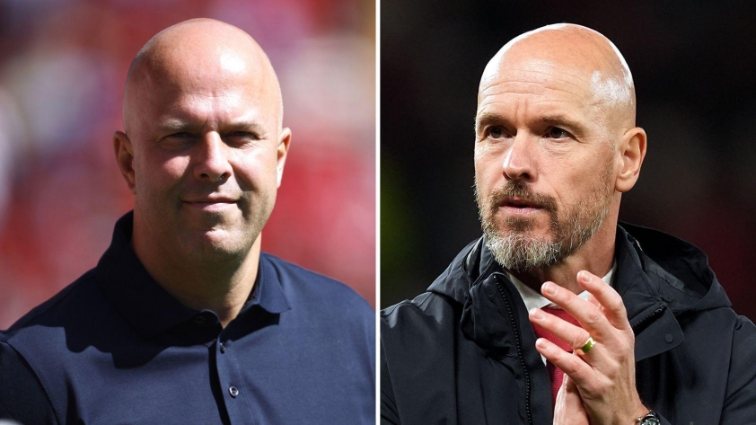Sự tương phản giữa triết lý chuyển nhượng của Arne Slot và Erik ten Hag