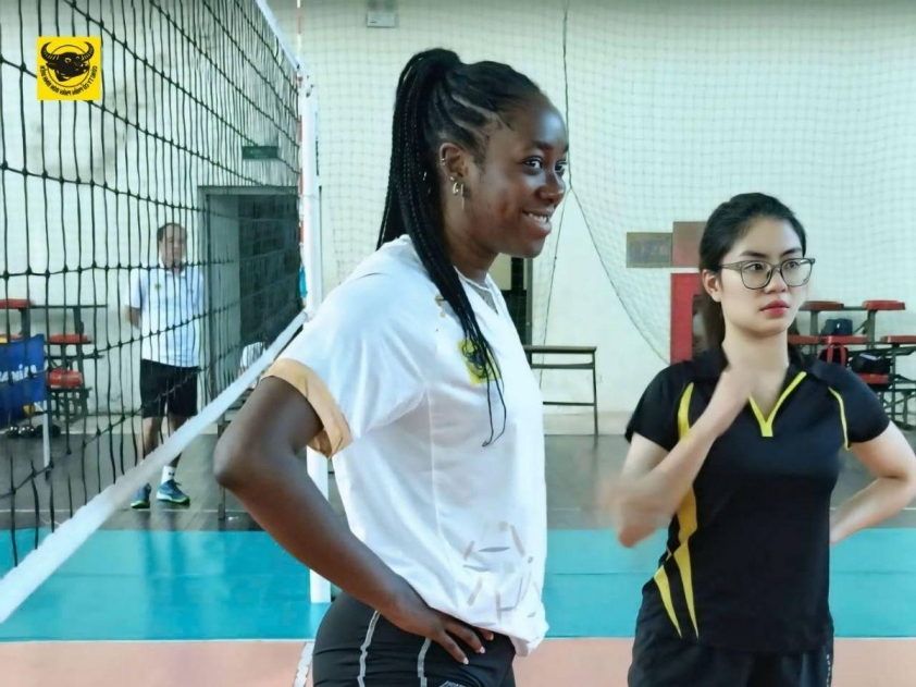Ngoại binh Joyce Agbolossou vẫn được VTV Bình Điền Long An đặt niềm tin mặc vấn đề chấn thương