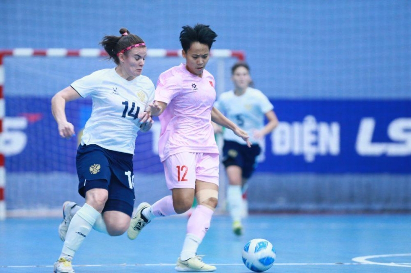 ĐT Futsal Nữ Việt Nam Chịu Trận Thua 0-6 Trước Nga Trong Trận Giao Hữu