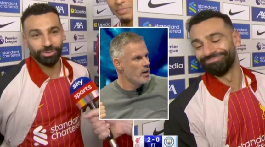 Những lời đấu khẩu căng thẳng giữa Mohamed Salah và Jamie Carragher