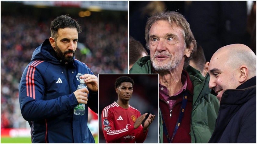 Sir Jim Ratcliffe trao quyền định đoạt tương lai Marcus Rashford cho HLV Ruben Amorim