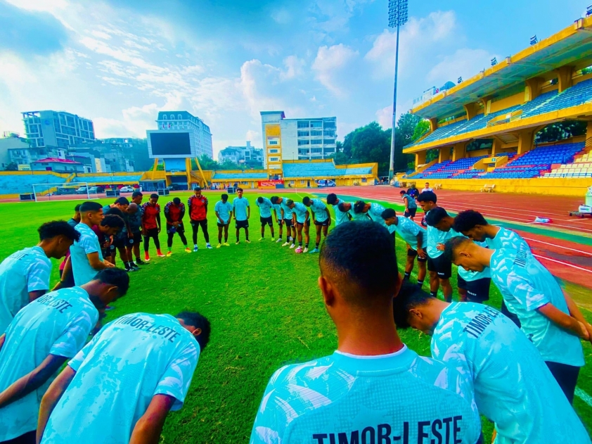 ĐT Đông Timor đổ bộ Hàng Đẫy, sẵn sàng đối đầu ĐT Thái Lan tại AFF Cup 2024