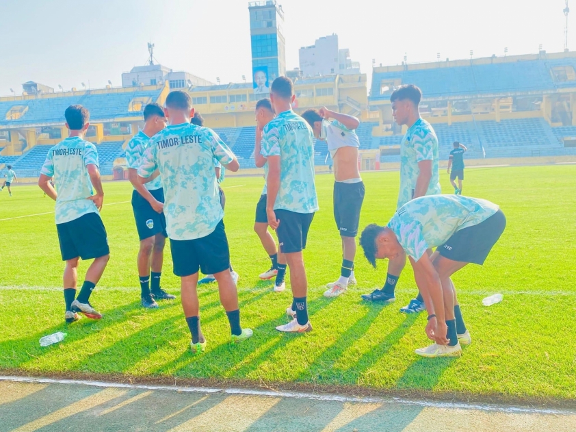 ĐT Đông Timor đổ bộ Hàng Đẫy, sẵn sàng đối đầu ĐT Thái Lan tại AFF Cup 2024